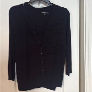Black Cardigan Sweater